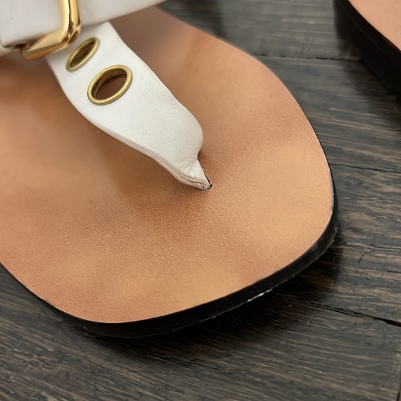 Authentic USED CÉLINE WHITE sandals size 36 - Picture 7 of 16